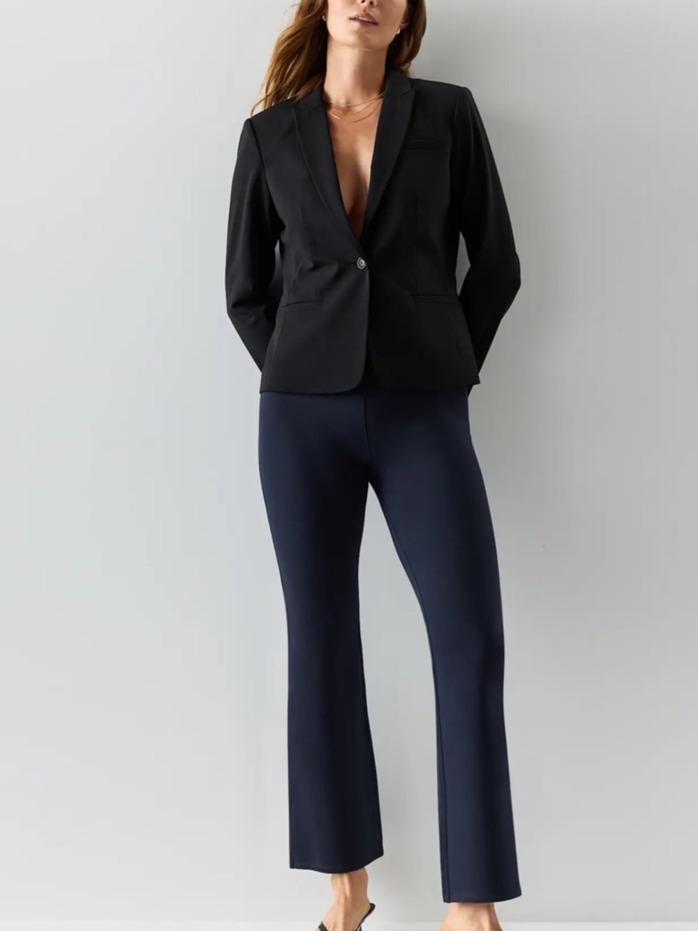 Quince Black women Dress Pants - Slim Straight